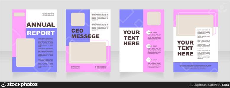Vibrant blank brochure layout design. Valentines day event. Vertical poster template set with empty copy space for text. Premade corporate reports collection. Editable flyer paper pages. Vibrant blank brochure layout design