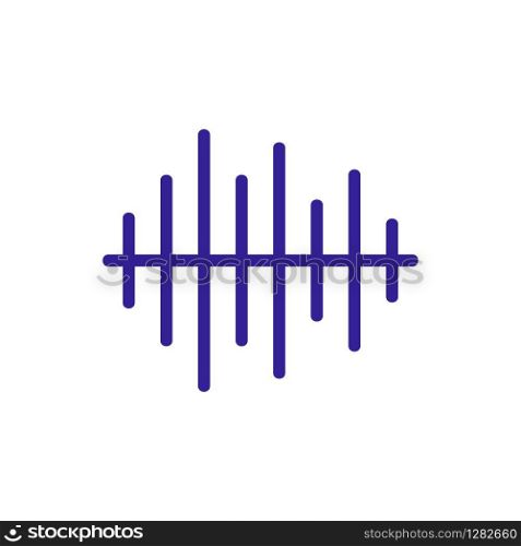 Vibration sound icon vector. Thin line sign. Isolated contour symbol illustration. Vibration sound icon vector. Isolated contour symbol illustration