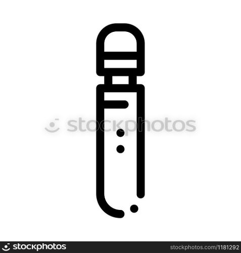 Vibrator Sex Toy Icon Vector. Outline Vibrator Sex Toy Sign. Isolated Contour Symbol Illustration. Vibrator Sex Toy Icon Vector Outline Illustration