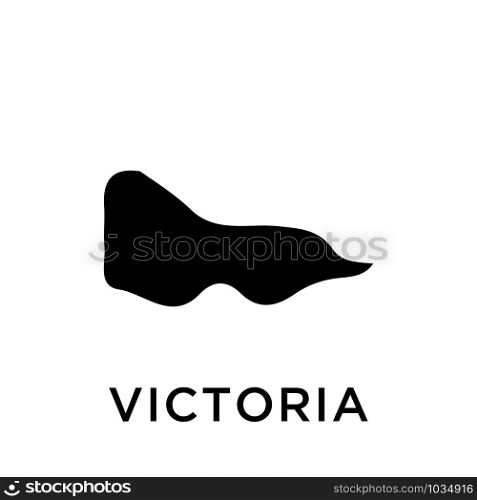 Victoria map icon design trendy