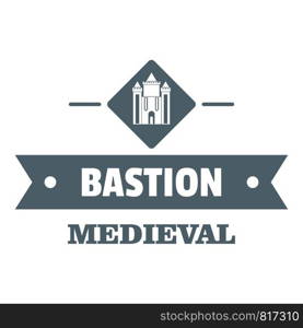 Victorian bastion logo. Simple illustration of victorian bastion vector logo for web. Victorian bastion logo, simple gray style