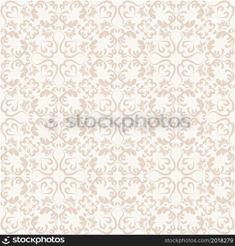 Victorian rich pattern. Luxurious seamless texture in oriental style. Vector. For textiles, wallpaper, tiles or packaging.. Victorian rich pattern. Luxurious seamless texture