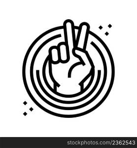 victory ch&ionship line icon vector. victory ch&ionship sign. isolated contour symbol black illustration. victory ch&ionship line icon vector illustration