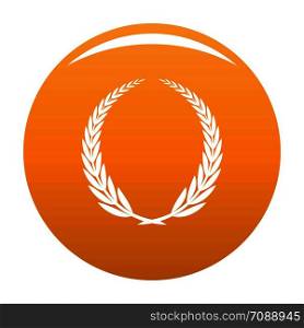Victory icon. Simple illustration of victory vector icon for any design orange. Victory icon vector orange