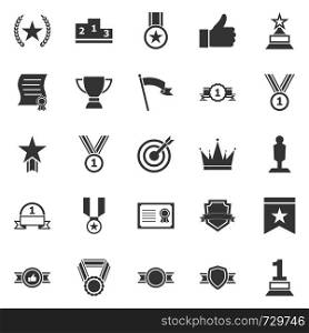 Victory icons on white background, stock vector