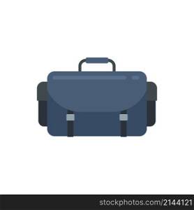 Video bag tools icon. Flat illustration of video bag tools vector icon isolated on white background. Video bag tools icon flat isolated vector