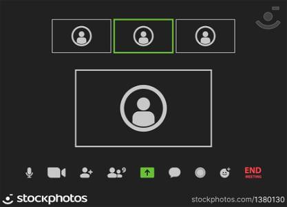 Video call conference window in your device