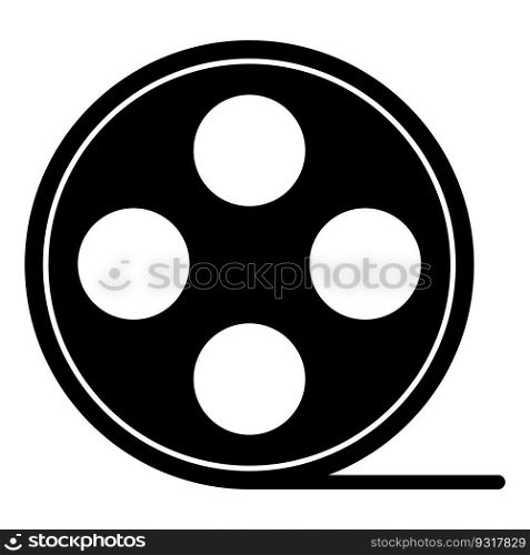 Video Camera Film Tape Reel vector template illustration logo design