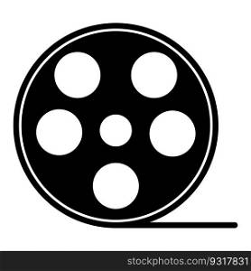 Video Camera Film Tape Reel vector template illustration logo design