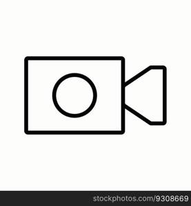 video camera icon design vector