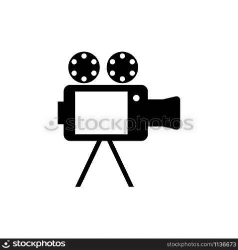 Video camera icon isolated on white background. Vector illustration