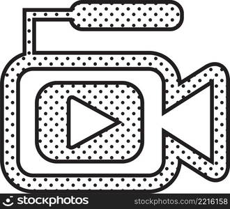 Video camera icon sign symbol design