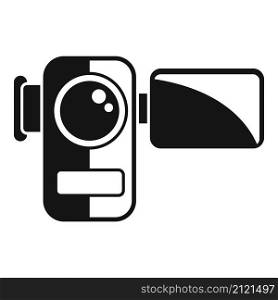 Video camera icon simple vector. Film movie. Cinema television. Video camera icon simple vector. Film movie