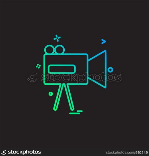 video camera icon vector design
