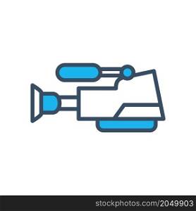 video camera icon vector flat style