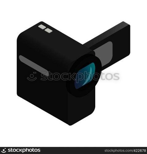 Video camera isometric 3d icon. Single symbol on a white background. Video camera isometric 3d icon