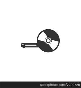 Video disc icon logo illustration design template vector