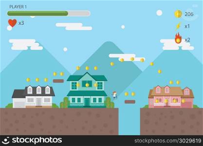 video game asset menu icon background. video game asset menu icon background vector