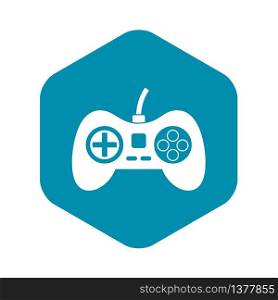 Video game console controller icon. Simple illustration of video game console controller vector icon for web. Video game console controller icon, simple style