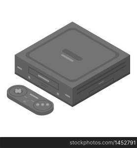 Video game console icon. Isometric of video game console vector icon for web design isolated on white background. Video game console icon, isometric style