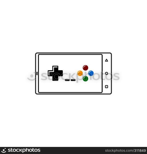 video game console joystick icon sign. video game console joystick icon