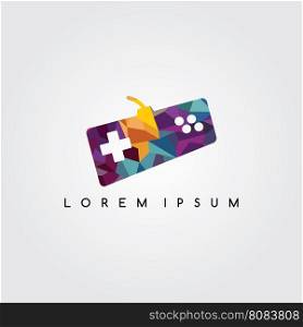 video game console logotype logo abstract colorful geometrical