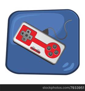 video game console theme art vector graphic art design illustration. video game console theme art