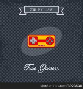video game console theme vector art graphic illustration. video game console theme