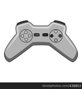 Video game controller icon in monochrome style isolated on white background vector illustration. Video game controller icon monochrome