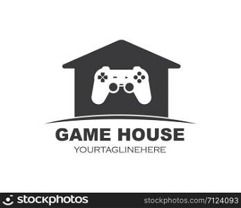 video game controller logo icon vector illustration design