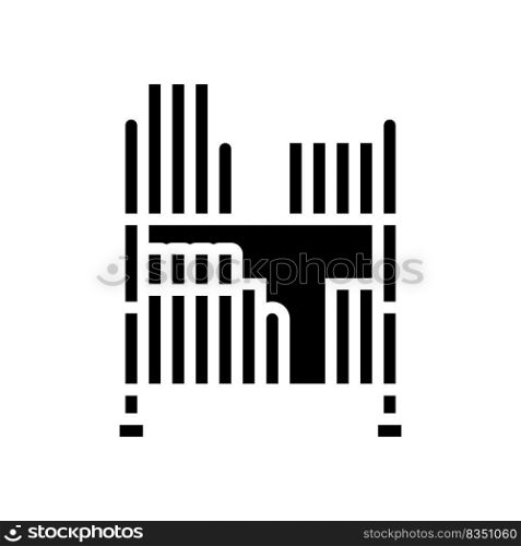 video game holder glyph icon vector. video game holder sign. isolated symbol illustration. video game holder glyph icon vector illustration