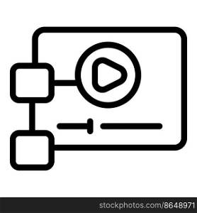 Video game icon outline vector. Videogame interface. Mobile screen. Video game icon outline vector. Videogame interface
