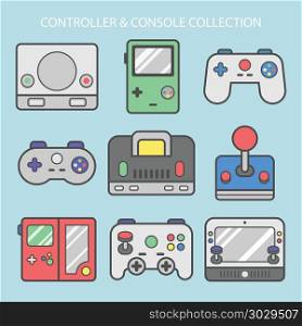 video game theme joystick controller. video game theme joystick controller vector
