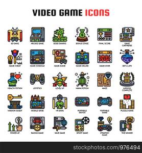 Video Game , Thin Line and Pixel Perfect Icons