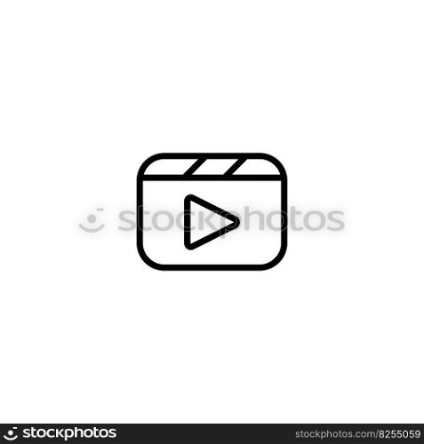 video icon vector design templates white on background