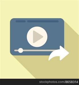 Video player icon flat vector. Chart graphic. Data document. Video player icon flat vector. Chart graphic