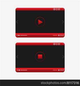 Video player red design
