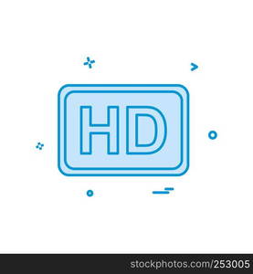 Video quality icon design vector