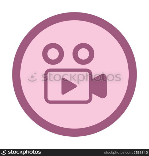 video recorder circle icon