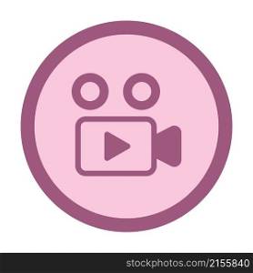 video recorder circle icon