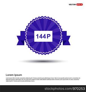 video resolution icon - Purple Ribbon banner