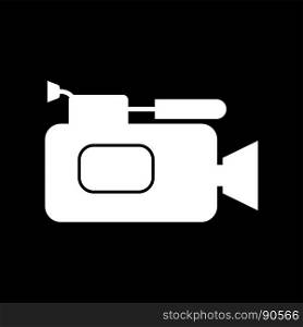 Videocamera it is icon .. Videocamera it is icon . Flat style .