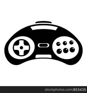 Videogame controller icon. Simple illustration of videogame controller vector icon for web design isolated on white background. Videogame controller icon, simple style