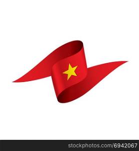 Vietnam flag, vector illustration. Vietnam flag, vector illustration on a white background