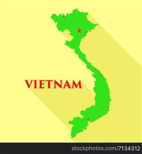 Vietnam landmark icon. Flat illustration of Vietnam landmark vector icon for web design. Vietnam landmark icon, flat style