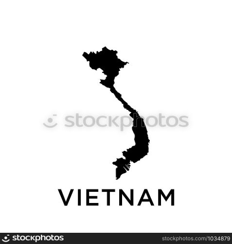 Vietnam map icon design trendy