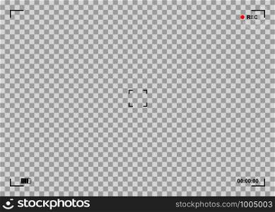 Viewfinder background illustration with chess back. Vector. Viewfinder background illustration