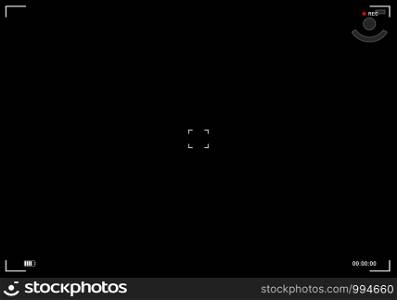 Viewfinder screen background. Electronic concept. Vector eps10