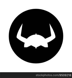 viking helmet icon vector template illustration logo design