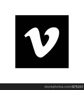 Vimeo icon design vector